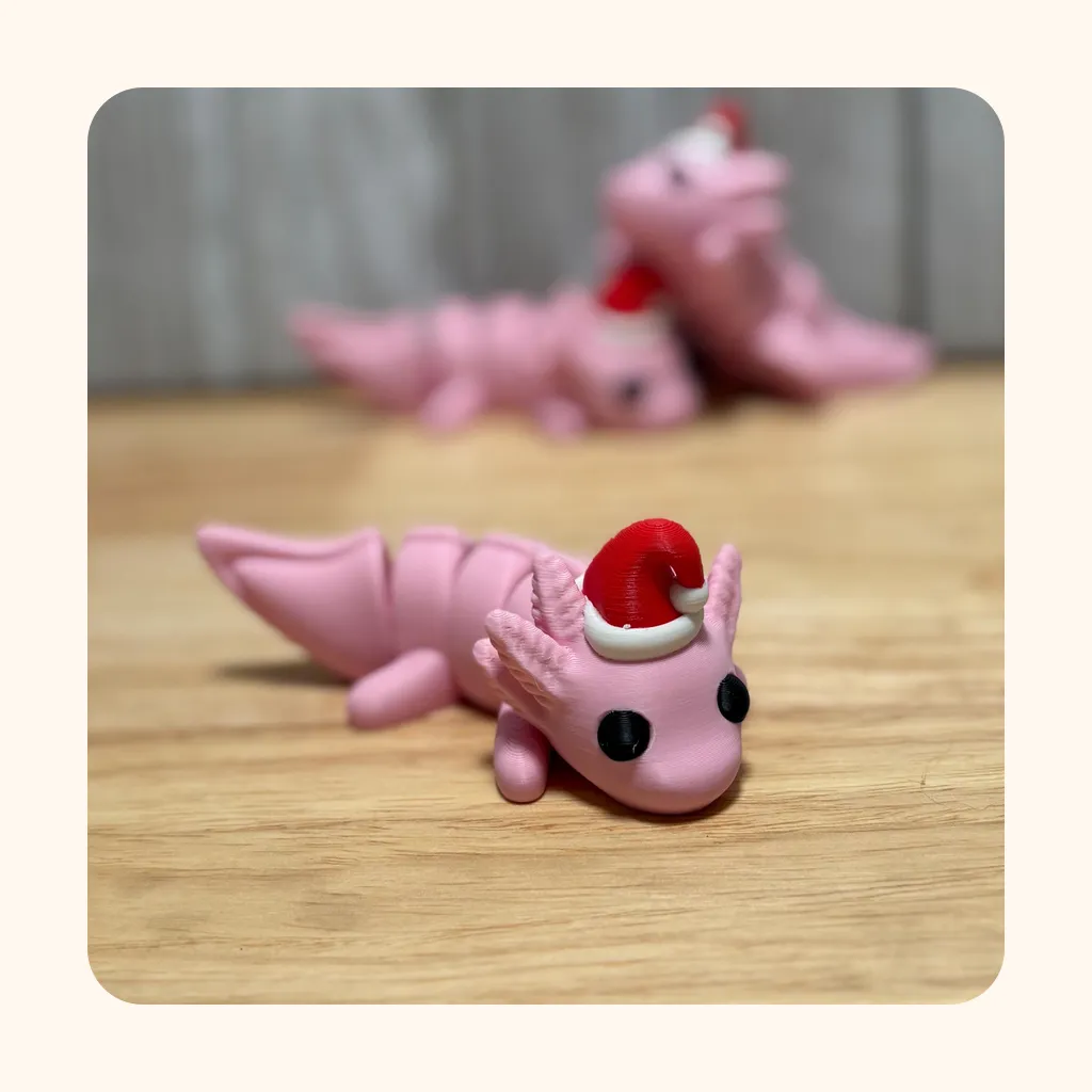 Pink Santa Axolotl — photo 2